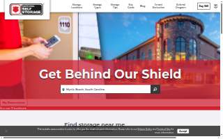 National Self Storage website