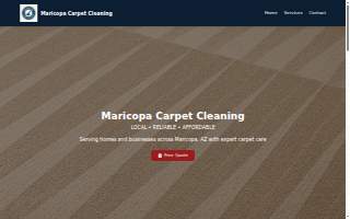 Maricopa Carpet Cleaner LLC website