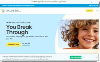 Maricopa Kids' Dentists & Orthodontics website