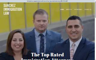 Sanchez Immigration Law Firm of Maricopa website