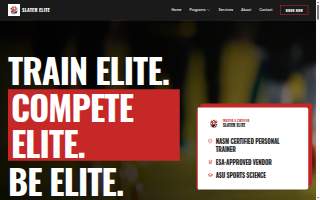 Slater Elite Performance website
