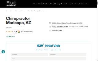 The Joint Chiropractic website