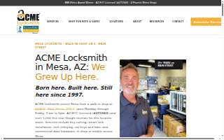 ACME Locksmith website
