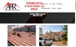 Advanced Precision Roofing website