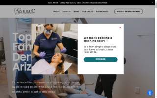 Aesthetic Family Dental Care website