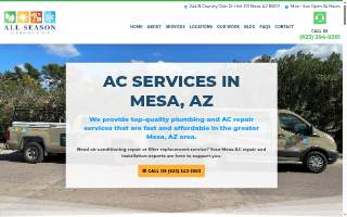 All Season Plumbing And Air website