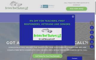 Arizona Roof Busters website
