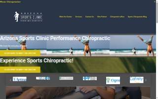 Arizona Sports Clinic Performance Chiropractic website