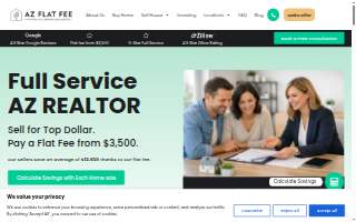 AZ Flat Fee Real Estate of Mesa website