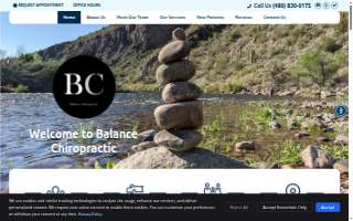 Balance Chiropractic website