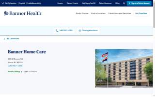 Banner Home Care | Mesa, AZ | Brown Rd. website