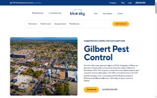 Blue Sky Pest Control of Mesa website