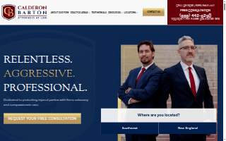 Calderon Barton Nursing Home and Medical Malpractice Attorneys website