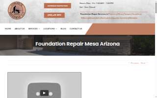 Concrete Repairman® Foundation Repair of Mesa website
