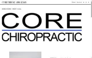 Core Chiropractic website