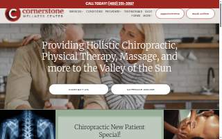 Cornerstone Wellness Center website