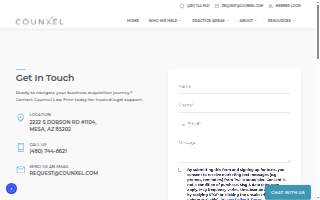 Counxel Legal Firm website