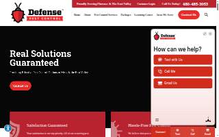 Defense Pest Control website