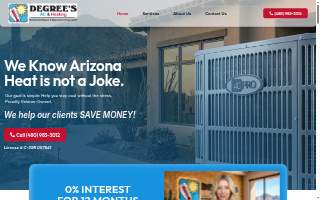 Degree's AC & Heating website