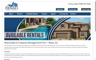 Denali Real Estate website