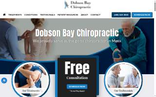 Dobson Bay Chiropractic website