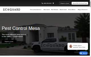 EcoGuard Pest Control of Mesa website