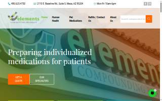 Elements Compounding Pharmacy website