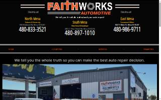 Faith Works Automotive website
