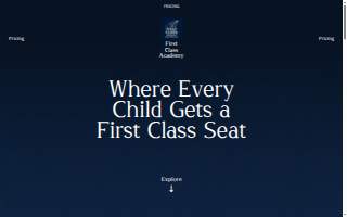 First Class Academy Preschool & Childcare website