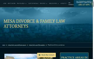 Genesis Family Law and Divorce Lawyers - Mesa AZ Office website