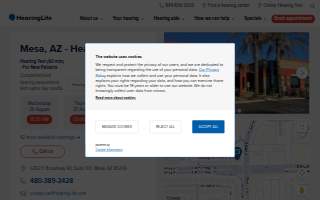 HearingLife of Mesa AZ website