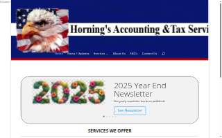 Horning's Accounting & Tax Services website