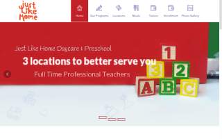 Just Like Home Too Daycare & Preschool website