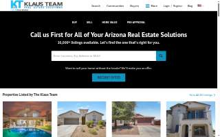 Klaus Team - Real Estate Solutions website