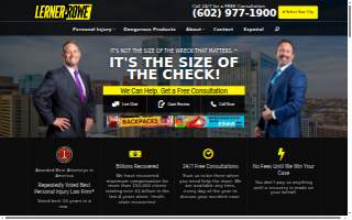 Lerner and Rowe Injury Attorneys of Mesa website