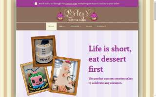 Lesley's Creative Cakes, Flowers & Catering website