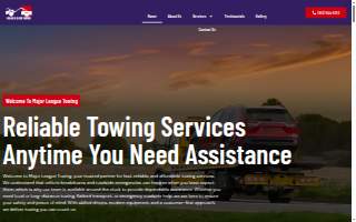 Major League Towing website