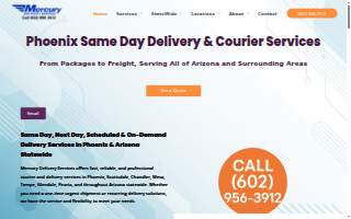 Mercury Delivery Services of Mesa website