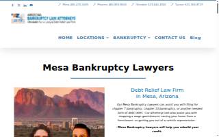 Mesa Bankruptcy Lawyers website