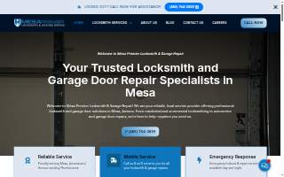 Mesa Premier Locksmith & Garage Repair LLC website