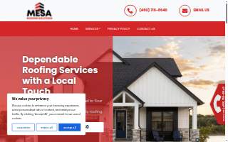 Mesa Pros Roofing Solutions website