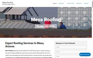 Mesa Roofing - Roof Repair & Replacement website