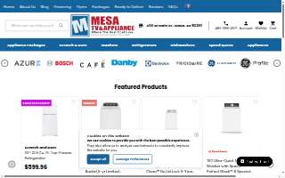 Mesa TV & Appliance website