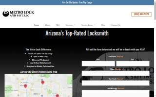 Metro Lock and Safe LLC of Mesa website