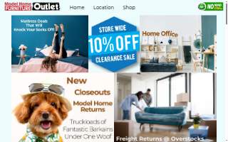 Model Home Furniture Outlet website