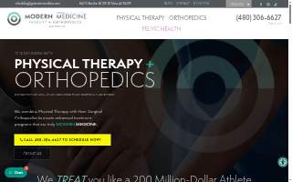 Modern Sports Medicine Physical Therapy and Orthopedics of East Mesa website