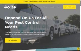 Polite Pest Control website