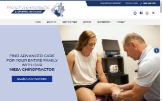 Pro Active Chiropractic and Sports Medicine website