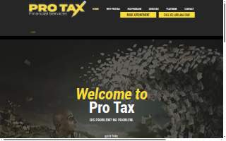 Pro Tax Financial Services website
