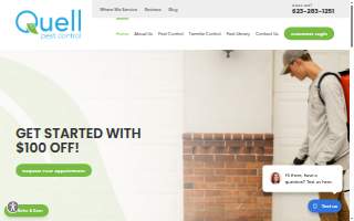 Quell Pest Control website